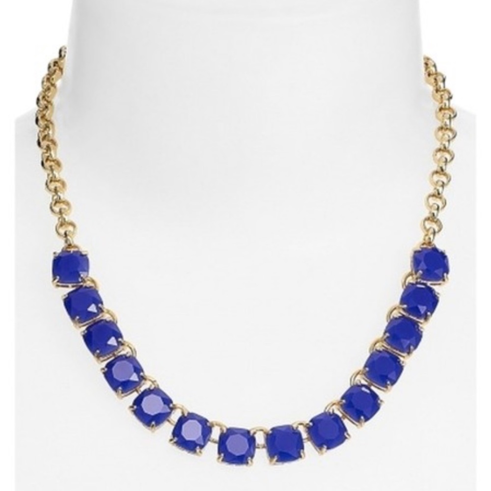 Kate spade royal blue squared away necklace